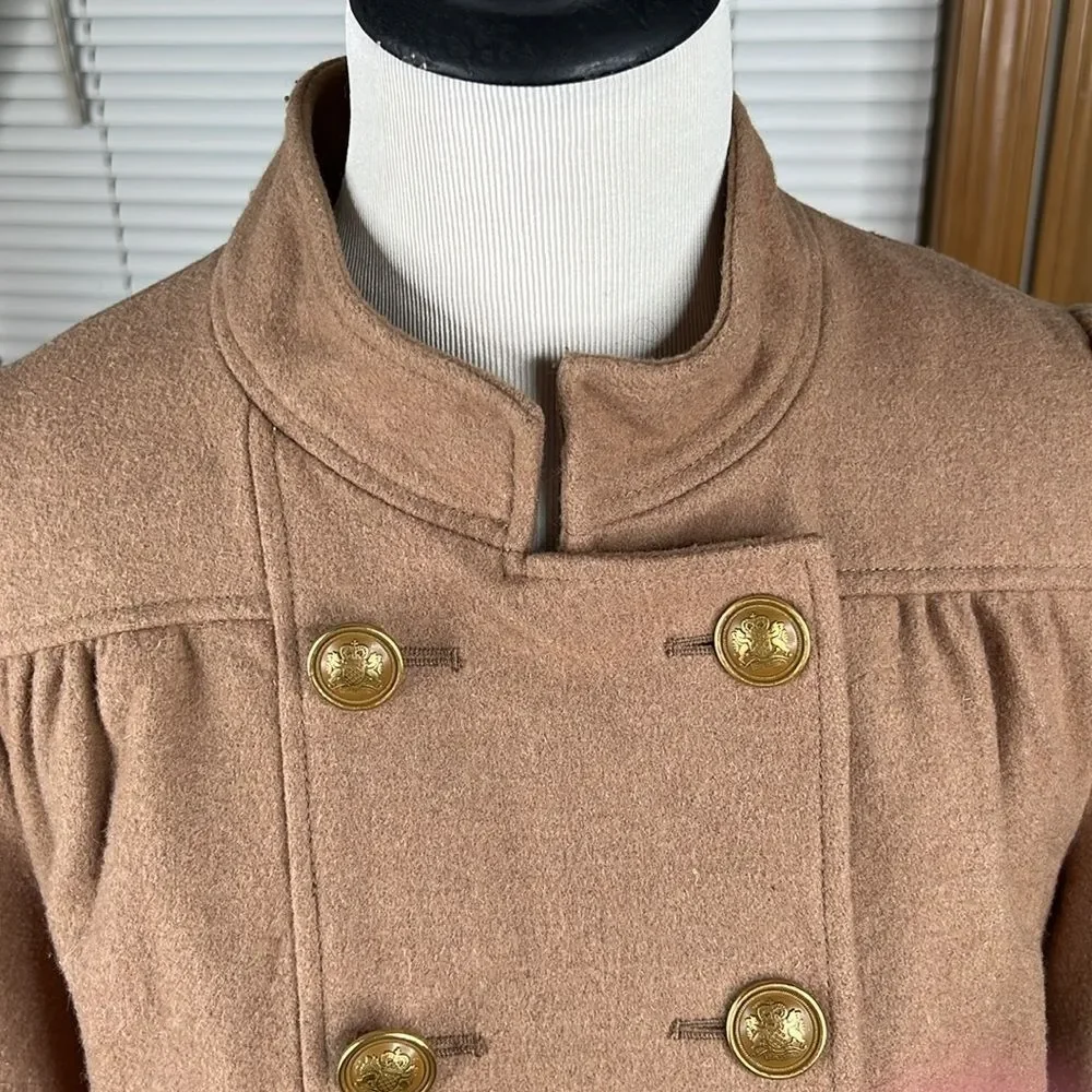 Anthropologie Idra Piloted Bomber Wool Jacket Coat Size 8